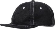 Mens Womens Denim Ball Cap 56-59cm Umpire Cap Short Brim Hat Small Sun Hat Simple Running Cap