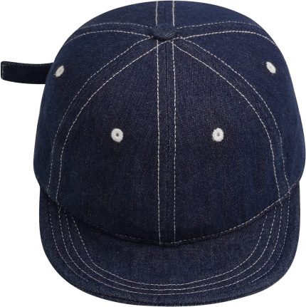 Stylish Short Bill Hat Denim Baseball Cap Soft Flat Brim Snapback Hats Trucker Hat Casual Dad Hats Hip Hop Cadet Cap